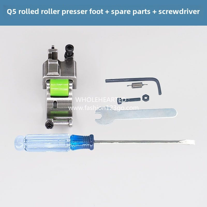 1131★  New adjustable Q5 roller crimping presser foot computer flat car crimping special anti-wrinkle crimping seam smooth