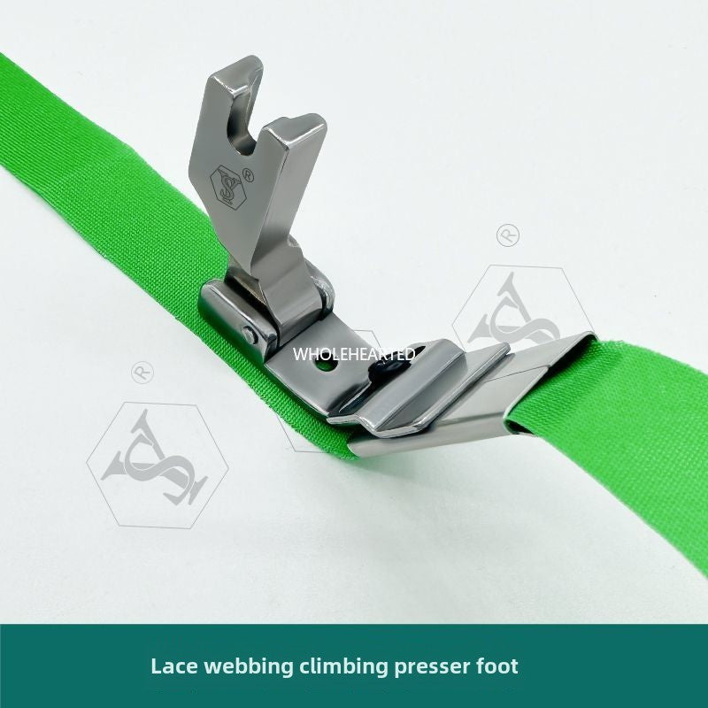 1067  New S10A flat car sticker presser foot lace webbing guide strip climbing strip pull tube