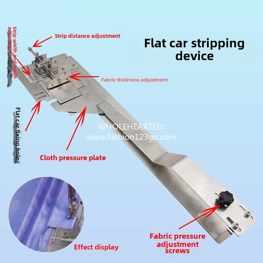 1319★  New F533 flat car pleated striper, adjustable automatic striper, wrinkle device, discount device