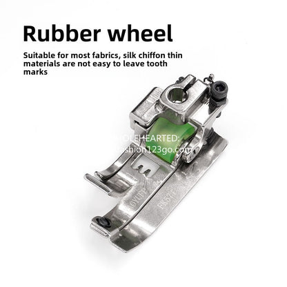 1309★  New 5.6-needle spacing car three-needle five-thread roller foot presser FK507 interlock sewing machine roller rubber wheel foot presser