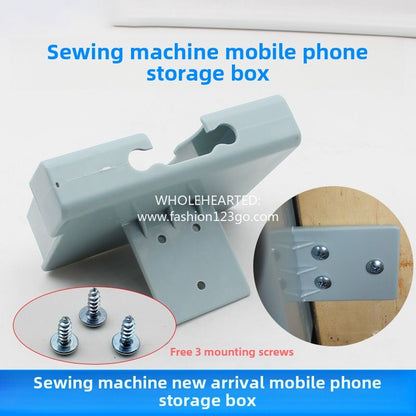 1327★  New plastic sewing machine, mobile phone storage box, sewing machine, mobile phone parking airport table fixed