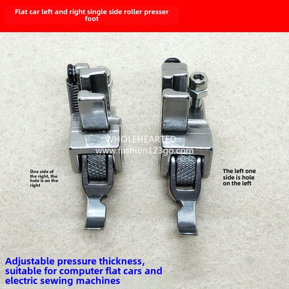 1265★  Flat car roller left and right unilateral presser foot zipper roller presser foot industrial flat car zipper thick material thin material universal