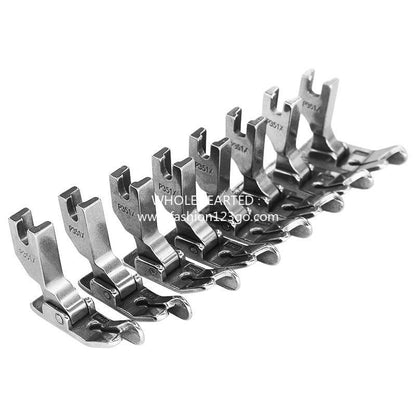 1261★  Sewing machine accessories [P351X] All-steel presser foot flat car presses bright and dark line thick material presser foot specifications are complete