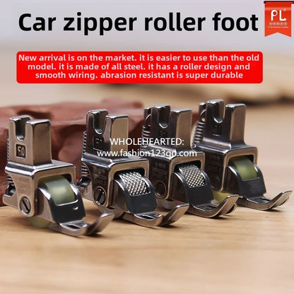 1374★  New zipper roller presser foot, adjustable special presser foot for upper zipper, narrow zipper presser foot, zipper small presser foot