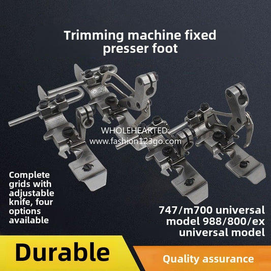 1320★  Edge copying machine, middle division, side position, middle division, rib, fixed regulation, foot pressing, sewing machine, edge locking machine, four-wire adjustable positioning