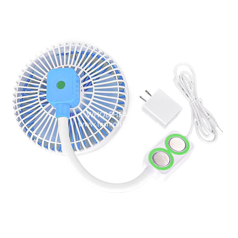 1278★  New sewing machine special fan 6.5 inches strong wind speed adjustable double magnet industrial flat car electric fan