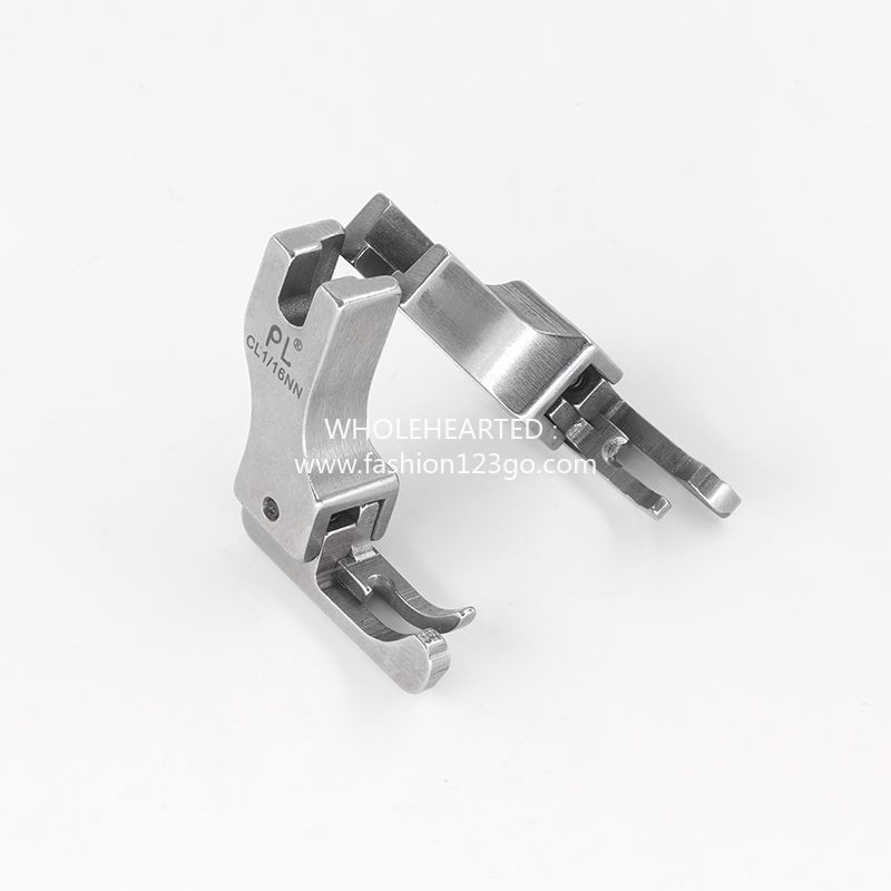 1212★  PL flat car high and low presser foot narrow style large head high and low presser foot upper zipper pressing line all-steel accessories tool sewing