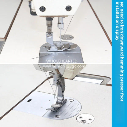 1268★  Industrial sewing machine foot press flat car non-ironing downward folding edge press foot curling edge press foot computer flat car folding edge press foot