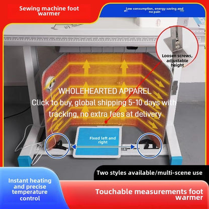 1395★  Sewing machine foot warmer heating pad heating foot warmer home office table foot warmer carbon crystal heating