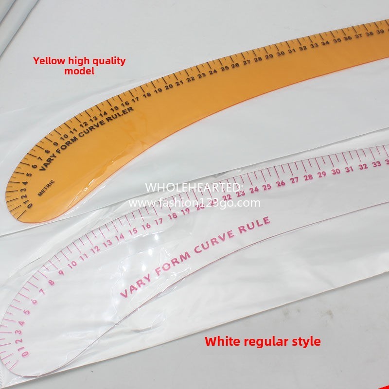 1290★  New 12-260 large curved ruler, plate ruler, clothing cutting tool, arc ruler, large knife ruler