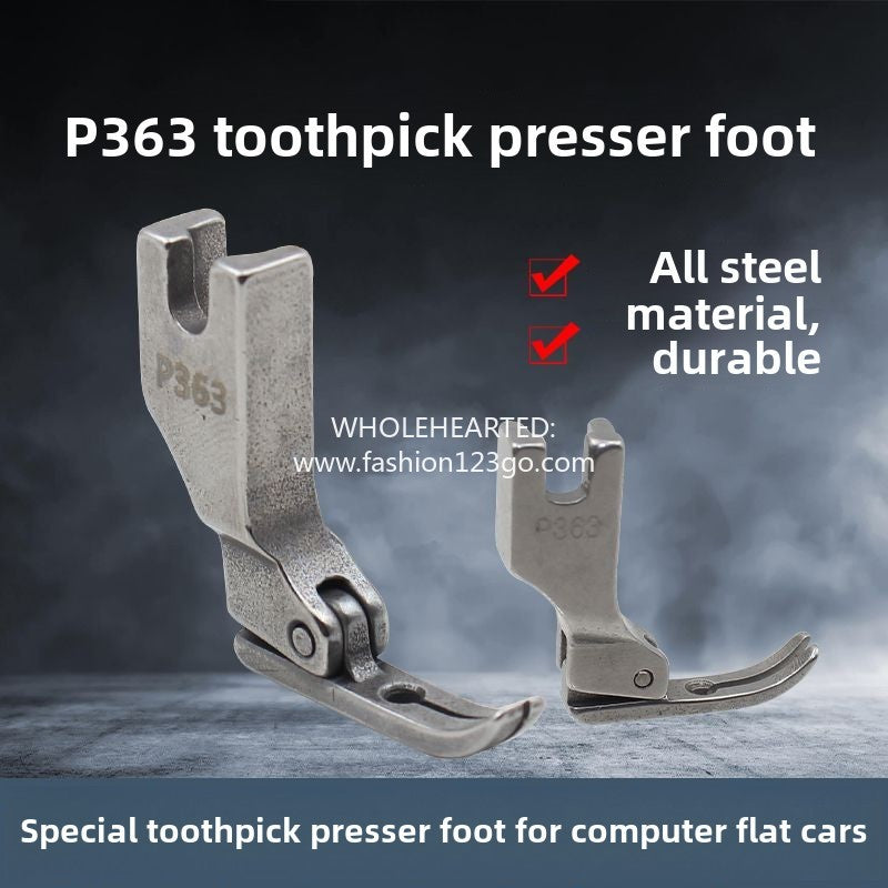 1325★  Toothpick presser foot for all-steel zipper P363 zipper presser foot, narrow zipper presser foot, upper zipper 0.3 presser foot