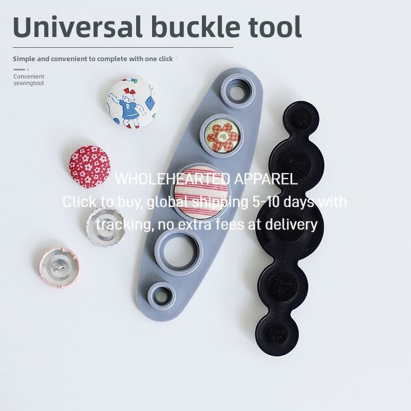 1393-1★  New product DIY handmade cloth buckle tool set 5-in-1 buckle embryo mold buckle buckle press cloth bag button base