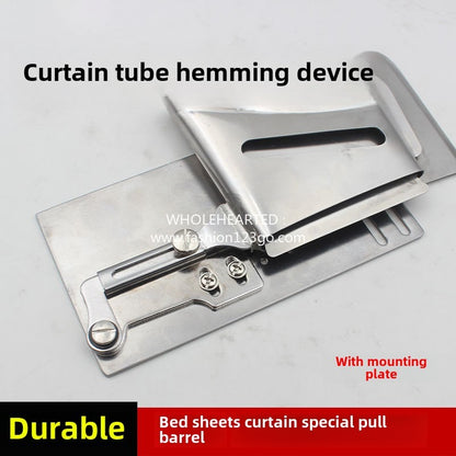 1177★  Curtain special crimping device, hemming device, industrial sewing machine hemming device, hemming device, door placket hemming puller