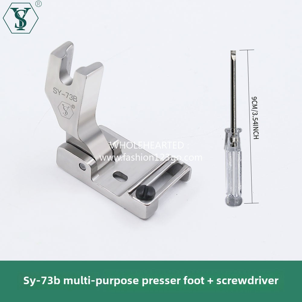 1388★  New SY-73B rib hemming hemming upper lace webbing neckline pressing line multi-functional presser foot