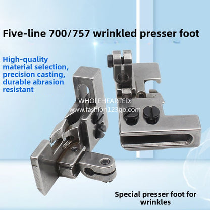 1326★  Four-wire and five-wire discounts, shrinkage and wrinkle pressing feet, edge locking machine, four-wire pressing feet are discounted, and double-layer shrinkage and wrinkle pressing feet are discounted.