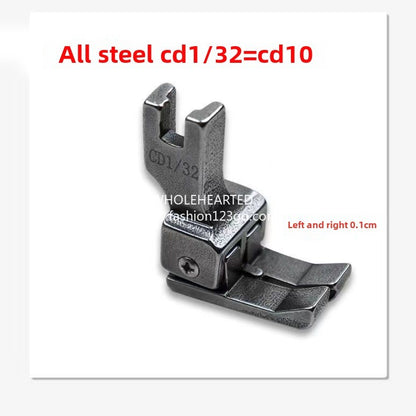 1214★  Flat car all-steel left and right universal high and low presser foot Flat car high and low presser foot, rib stop presser foot pressure 0.1 0.2 lines