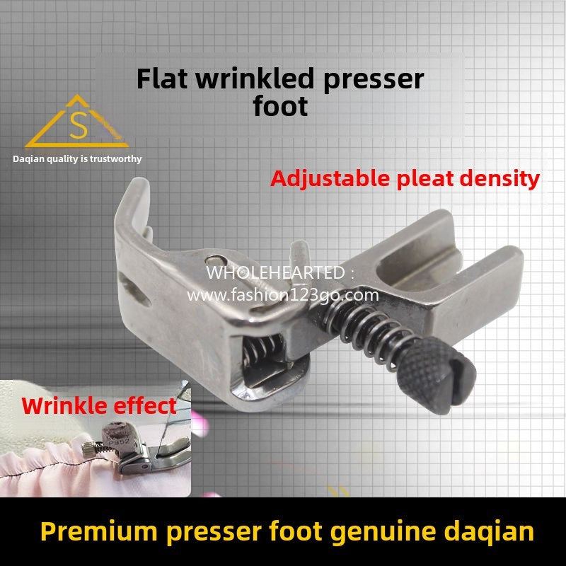 1281★  Computer flat car adjustable wrinkle and fold presser foot, all-steel wrinkle and wrinkle presser foot, boutique presser foot P952 S952