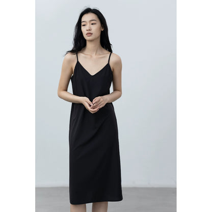 CAREMIND inner base dress women 2023 four seasons can wear solid color comfortable fashion skirt lining can be worn alone