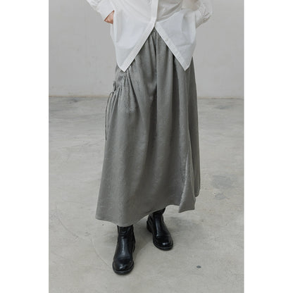 CAREMIND [Twilight] Original new skirt Heavy industry jacquard texture skirt Women's commute