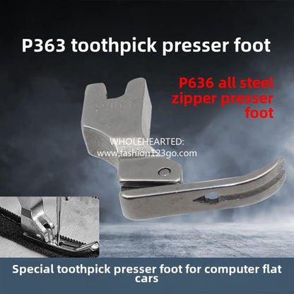 1325★  Toothpick presser foot for all-steel zipper P363 zipper presser foot, narrow zipper presser foot, upper zipper 0.3 presser foot