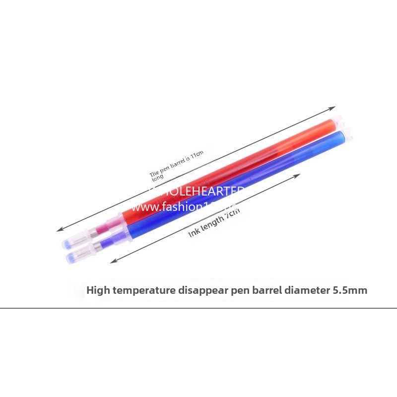 1298★  Factory direct sales high temperature disappearance pen thick rod, clothing leather special point pen, disappearance refill fabric heat elimination pen