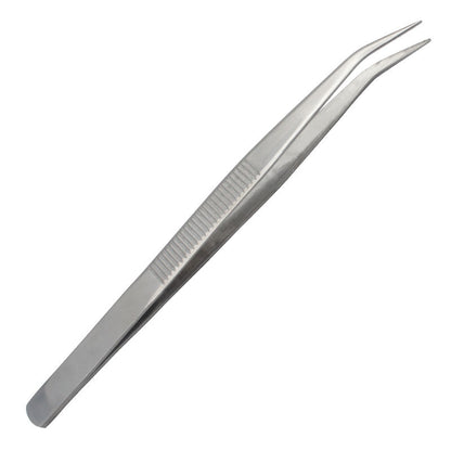 1223★  Refined quality mirror polished lightweight stainless steel tweezers, tweezers non-slip straight head clothing factory