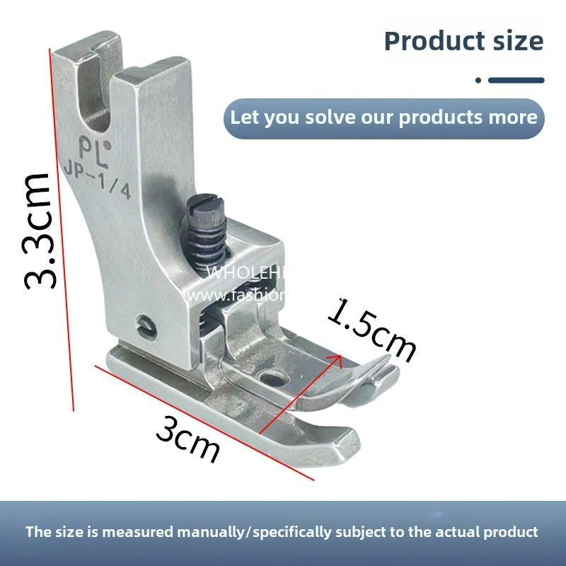 1251★  New PL boutique left and right high and low hemming special presser foot sewing machine presser foot JP-1/4