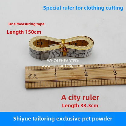 1324★  Measuring ruler Soft tape ruler Tailor ruler Sewing ruler Measuring ruler City ruler