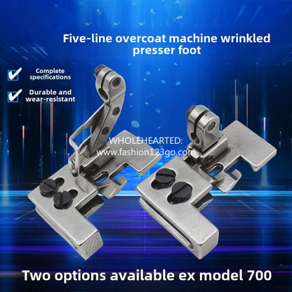 1326★  Four-wire and five-wire discounts, shrinkage and wrinkle pressing feet, edge locking machine, four-wire pressing feet are discounted, and double-layer shrinkage and wrinkle pressing feet are discounted.