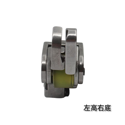 1245★  New thick material high and low roller presser foot, stop high and low block edge presser line presser foot thick material curtain cotton-padded leather