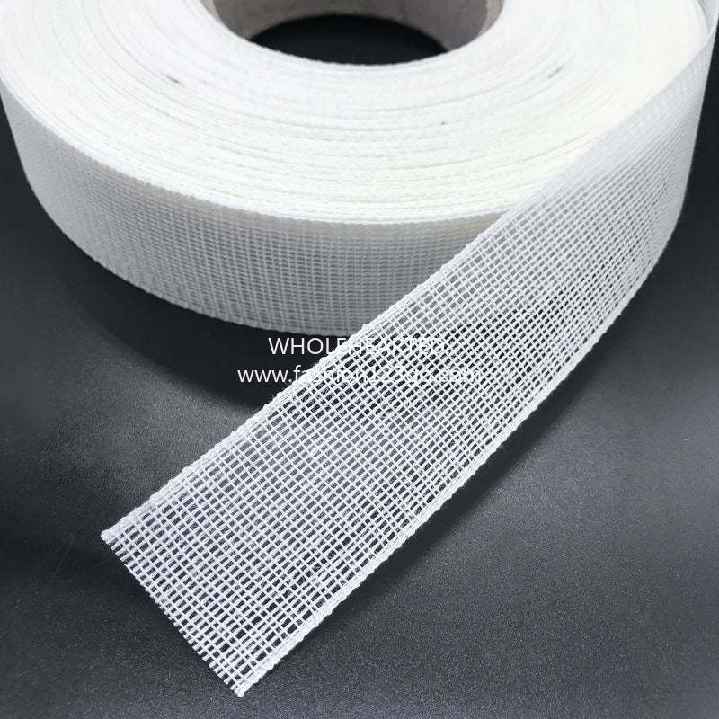 1003★Imported garment accessories fishbone hem interfacing for wedding dresses, chiffon skirt hems, shirt hems, DIY horsehair braid.（30g/m）