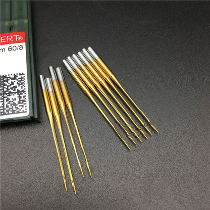 1258★  German gold needle DP * 5 Groz needle, heat-resistant titanium down jacket gold needle, double needle knotted straight eye needle