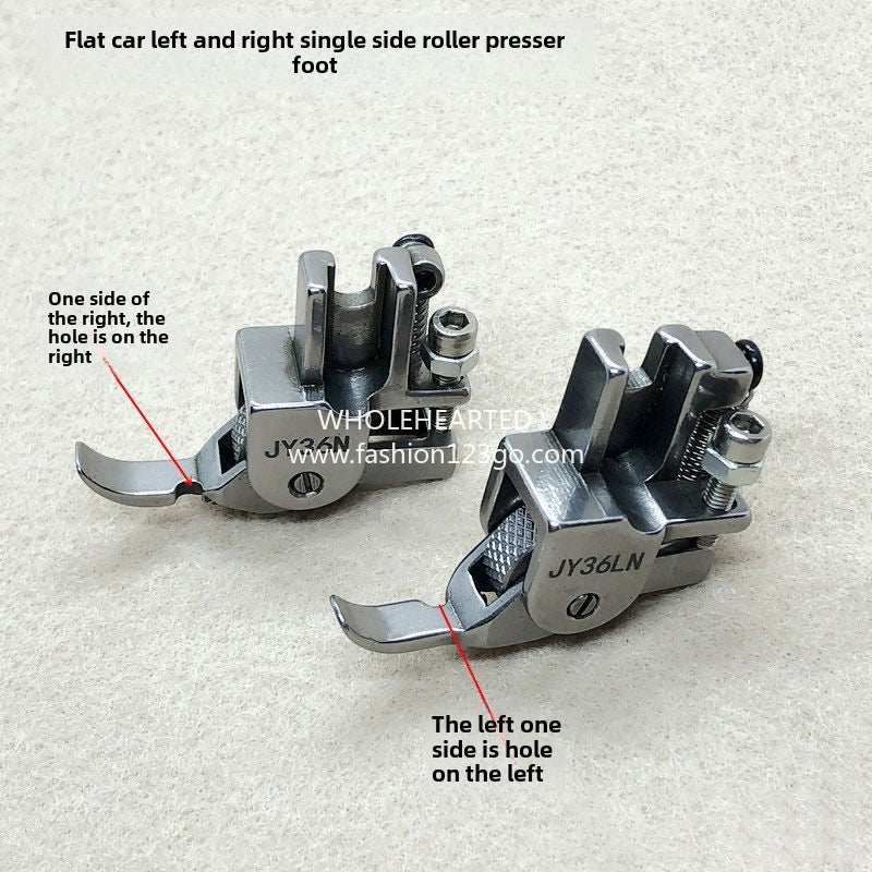 1265★  Flat car roller left and right unilateral presser foot zipper roller presser foot industrial flat car zipper thick material thin material universal