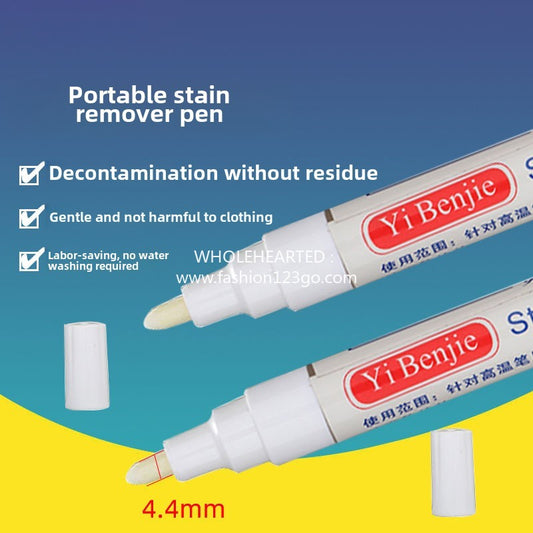 1274★  Stain removal pen, oil removal, oil spot pen, clean clothes, high temperature removal pen, color return, powder leave-in convenient pen, decontamination pen