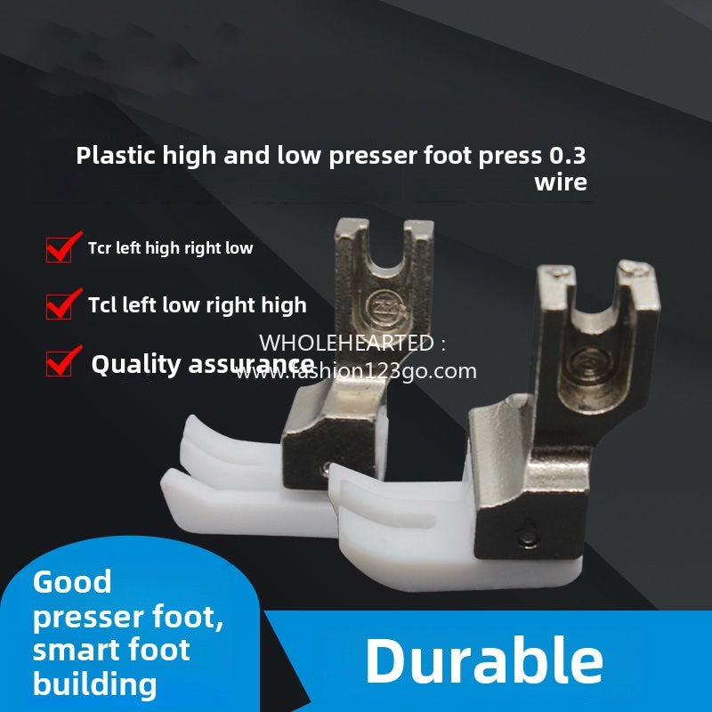 1280  Smart foot 0.3 Plastic computer flat car Plastic white background high and low presser foot 0.3 Presser foot TCR1/8 TCL1