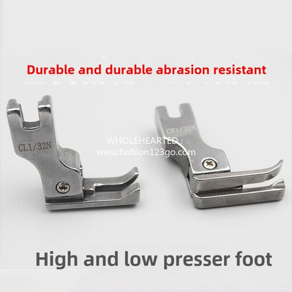 1184★  All-steel high and low presser foot, computer flat car front and back high and low stop presser foot pressure stop 0.1 line 0.2 line CR CL