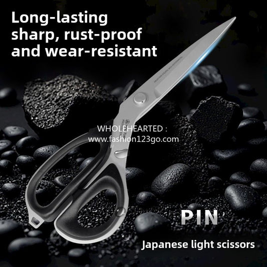 1132★  PIN high-end tailor scissors Japanese lightweight scissors household sewing clothing cloth cutting industrial strength scissors