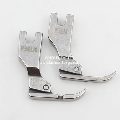 1293★  Flat car all-steel unilateral presser foot, all-steel half presser foot, unilateral zipper presser foot P36LN P36N