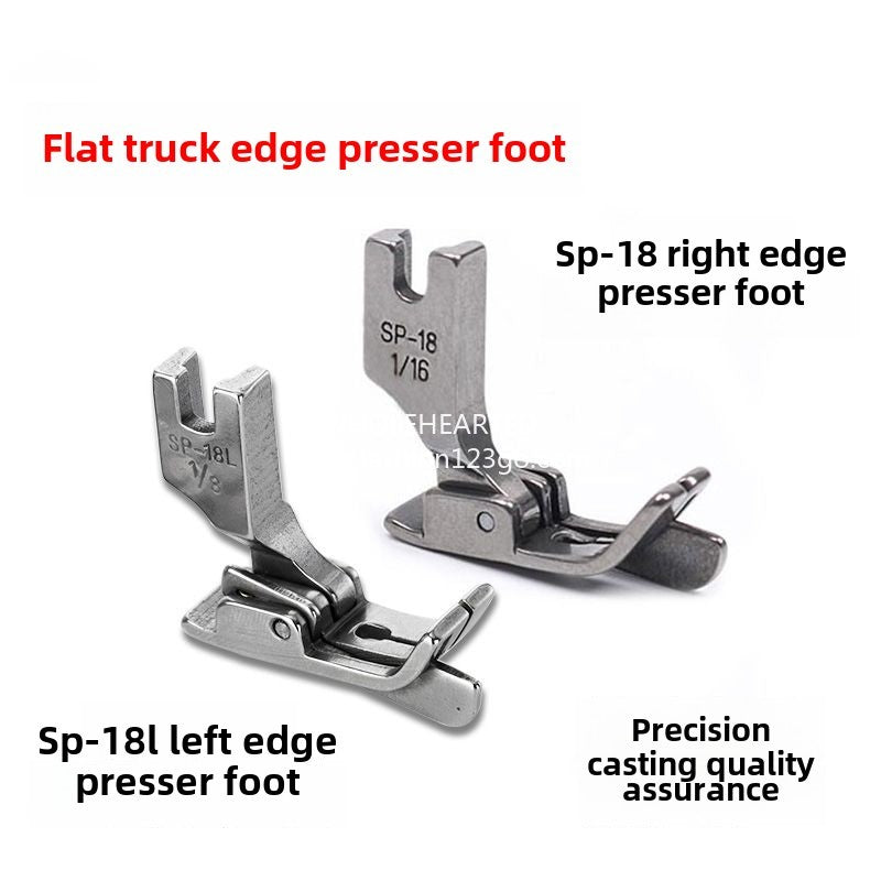 1207★  Flat car computer car SP-18 right stop edge presser foot with knife presser foot 1/4 1/8 1/16 3/16