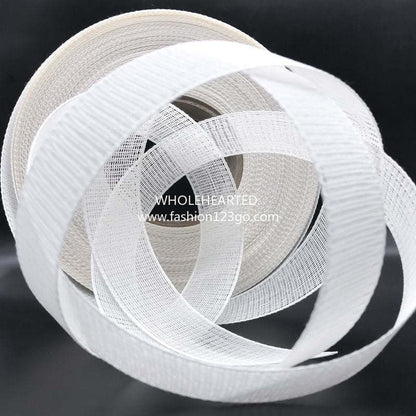 1003★Imported garment accessories fishbone hem interfacing for wedding dresses, chiffon skirt hems, shirt hems, DIY horsehair braid.（30g/m）