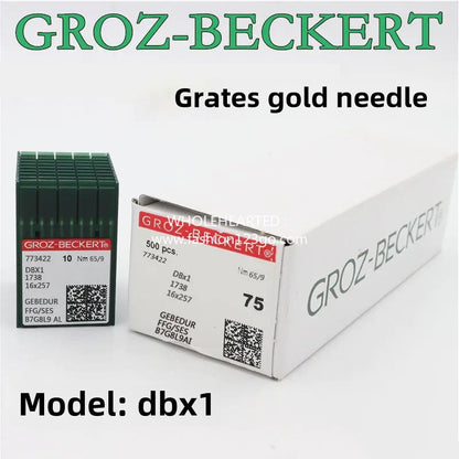 1144★  German Gold Needle DB * 1 Groz Needle Flat Car Needle Heat-proof Titanium Down Jacket Gold Needle