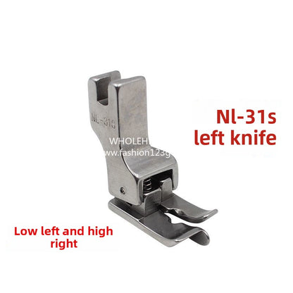 1382★  Boutique pit presser foot, Daqian all-steel dark line pit high and low presser foot, computer flat car collar, waist