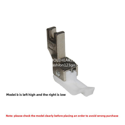 1338★  Computer flat car smart foot plastic high and low presser foot TCLTCR positive and negative high and low, white background anti-wear Teflon presser foot