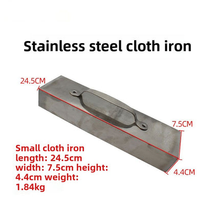 1373★  Cutting bed fabric fabric fixing with pressing iron Stainless steel cutting bed pressing iron, cast iron pressing cloth block pressing cloth iron, cloth press