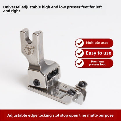 1060  Computer flat car universal new adjustable left and right high and low stops, presser foot rib positioning, multi-purpose pressing thread sewing