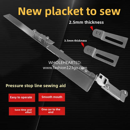 1101★  Industrial flat car new placket comes and goes sewing, flat car comes and goes sewing, oversewing device, sleeve sewing multi-functional auxiliary device