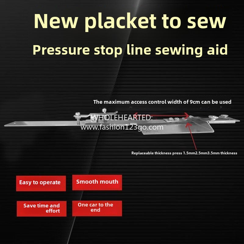 1101★  Industrial flat car new placket comes and goes sewing, flat car comes and goes sewing, oversewing device, sleeve sewing multi-functional auxiliary device