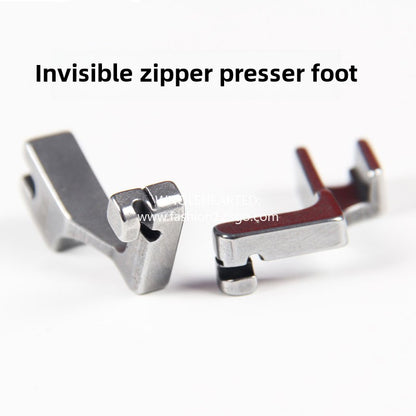 1328★  Invisible zipper all-steel presser foot S518L computer flat car unilateral invisible zipper presser foot upper zipper presser foot