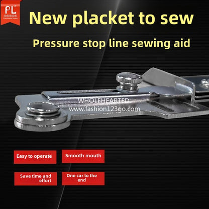 1101★  Industrial flat car new placket comes and goes sewing, flat car comes and goes sewing, oversewing device, sleeve sewing multi-functional auxiliary device