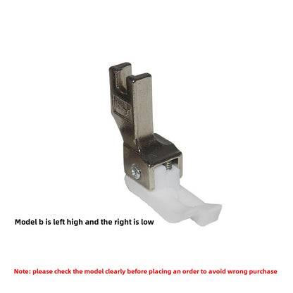 1338★  Computer flat car smart foot plastic high and low presser foot TCLTCR positive and negative high and low, white background anti-wear Teflon presser foot